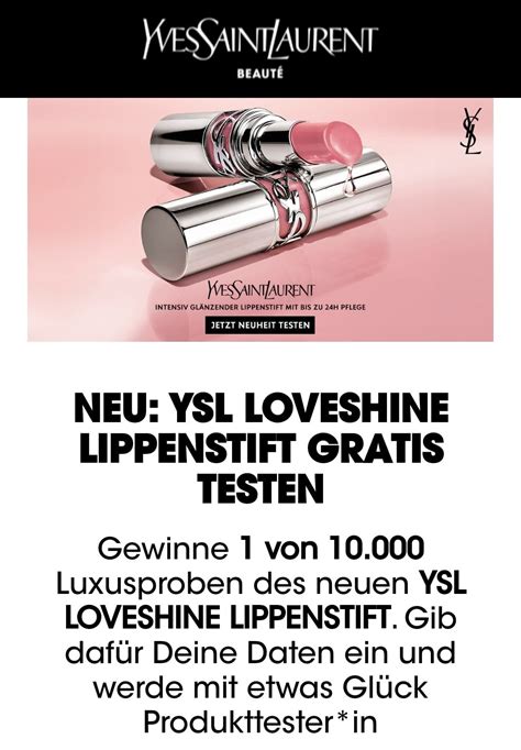 ysl loveshine lippenstift gratis testen|ysl loveshine 208.